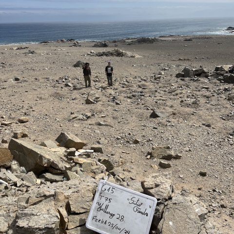 Sitio arqueológico en el Río Loa